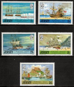 JERSEY 1987 Admiral d'Auvergne; Scott 426-30, SG 417-21; MNH