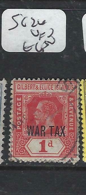 GILBERT & ELLICE IS  (P0607B)  KGV  WAR TAX  SG  26  VFU