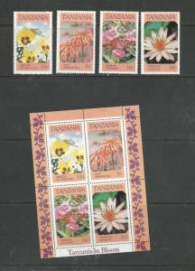 Tanzania Scott catalogue # 315-318 & 318a Mint NH