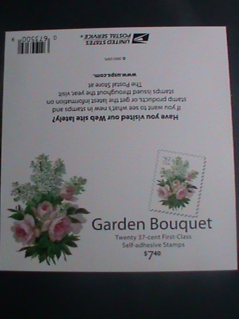 ​UNITED STATES-2004-SC#3836a -LOVELY WHITE-LILACS-& PINK ROSES MNH BOOKLET VF