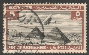 Egypt Scott C10 - SG198, 1933 Airmail 5m used