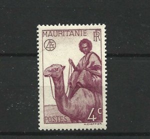 MAURITANIA  1938 - 40  4C  LILAC       MH 