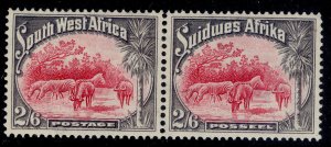 SOUTH WEST AFRICA GV SG82, 2s 6d carmine & grey, LH MINT. Cat £29.