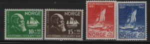 NORWAY, B20-B23, MINT HINGED   SET