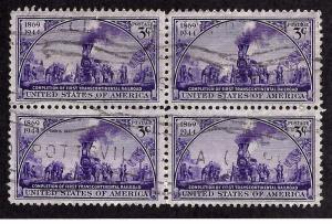 922 Used... Block of 4... SCV $1.00