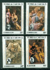 Turks & Caicos Islands Scott #614-617 MNH Easter 1984 CV$4+