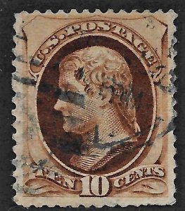US 1879 Sc. 188 used, with secret mark, faults, Cat. Val. $30.00.