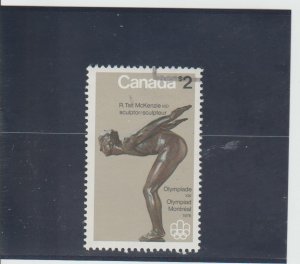 Canada  Scott#  657  Used  (1975 The Plunger)