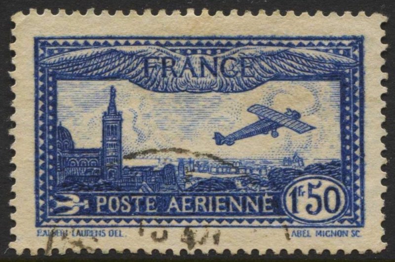 France #C6 Air Post Issue Used CV$2.50