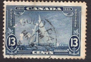 #216  Canada used  1935  Royal yacht Britannia 13c