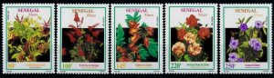 SENEGAL 1994 Mi 1260 /3 Scott 1074A /E - FLOWERS FLOWER FLOWERS - ULTRA RARE MNH-