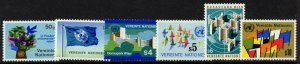 United Nations - Vienna 1-6 MNH Donaupark, Architecture, Flags, Birds