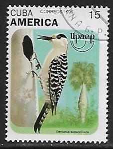 Cuba # 3698 - America Issue, Woodpecker - unused CTO.....{Z19}