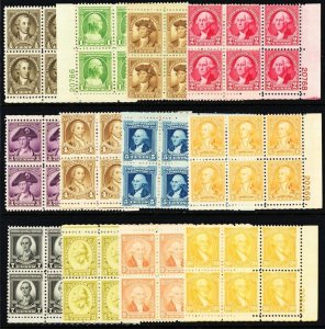 704-15, Mint F/VF NH Choice Set of Plate Blocks of Six - Stuart Katz