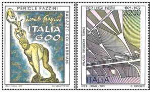 1991 - ITALY -  SC# 1847-48 - MNH**