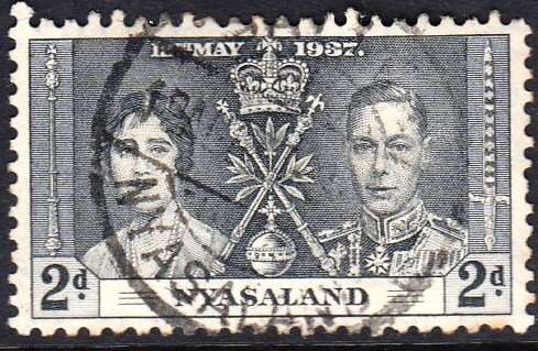 Rhodesia and Nyasaland, 1937,Used