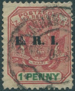 Transvaal 1901 SG239 1d red and green Wagon and pole ERI ovpt FU