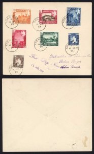 Aden SG29/35 set to 1/- on a First Day Cover