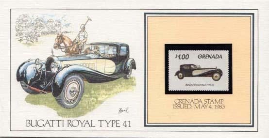 Grenada, First Day Cover, Automobiles