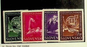 SLOVAKIA Sc 70-73 NH ISSUE OF 1942 - STAMP EXPO