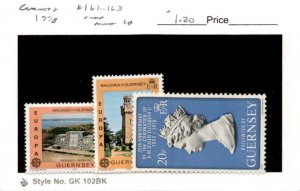 Guernsey, Postage Stamp, #161-163 Mint LH, 1978 Europa (AB)