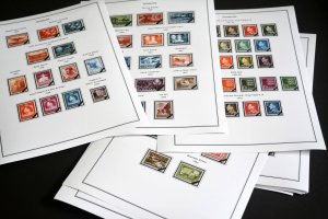 COLOR PRINTED DENMARK 1851-2010 STAMP ALBUM PAGES (186 illustrated pages)