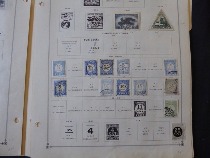 Netherlands 1872-1965 Stamp Collection on Scott International Pages