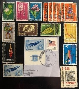 Israel Scott# 204...240 Lot of 27 VF Used/Unused  Cat. $6.10