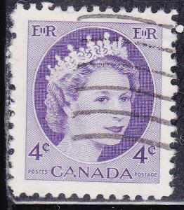 Canada 340 Queen Elizabeth II, Wilding Portrait 1954