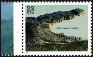 U.S. #3105d 32¢ MNH (Endangered Species: American Crocodile)