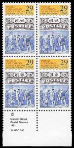 PCBstamps   US #2616 CWB$1.16(4x29c)World Columbian, MNH, (CW-3)