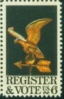 US Stamp #1344 MNH - Register and Vote Single