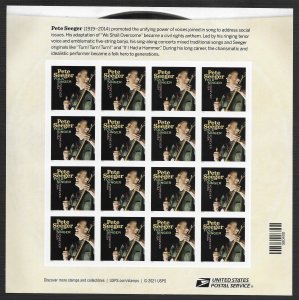 US #5708 (60c) Music Icons - Pete Seegar ~ MNH