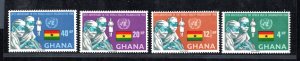 GHANA SC# 336-39 FVF/MOG