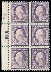 PCBstamps   US # 502 PB 18c(3x3c)Washington, TY II, MNH, (1)