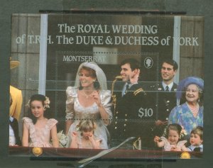 Montserrat #617 Mint (NH) Souvenir Sheet