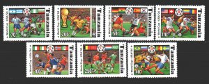 Tanzania. 1994. 1759-65. Football. MNH.