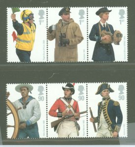 Great Britain #2688A-2691A  Single (Complete Set) (Navy)