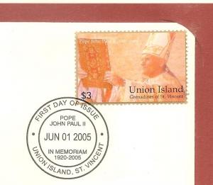 COVER,TRIBUTES POPE JOHN PAUL II, 2005 UNION ISLAND # P1