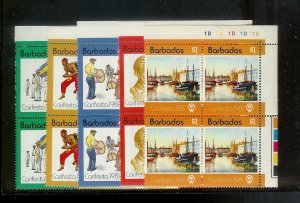 BARBADOS (26) All Diff Plate & Gutter Block Complete Sets All Mint Never Hinged