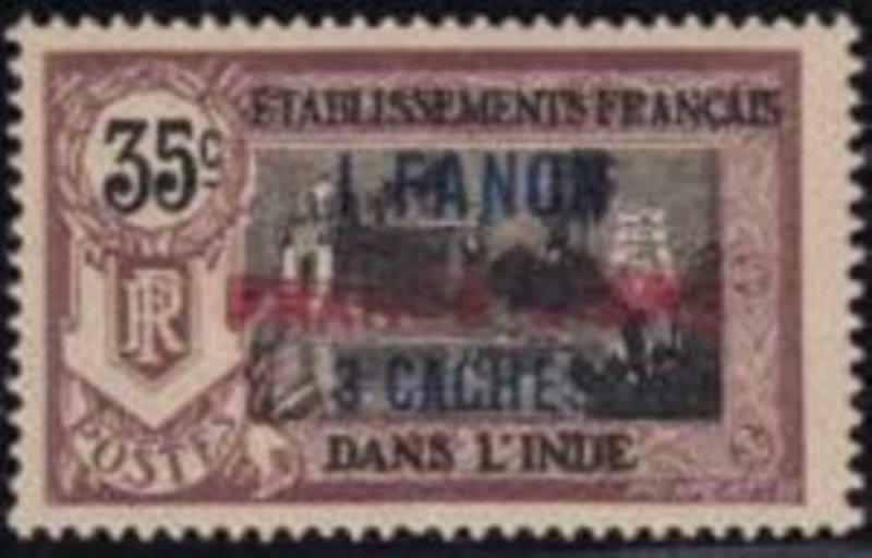 French India 1941 SC 115a Signed Roumet Mint