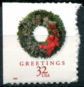 United States Sc#3245 MNH, 32c multi, Christmas 1998 (1998)