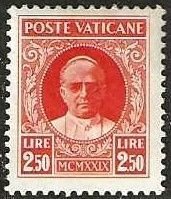 Vatican 11,  mint, no gum.  1929.  (V5)