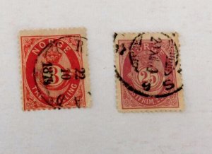 Norway #18 & 45, Used/Fine