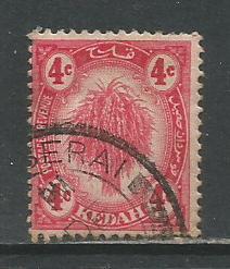 Malaya-Kedah   #7  Used  (1919)  c.v. $1.00