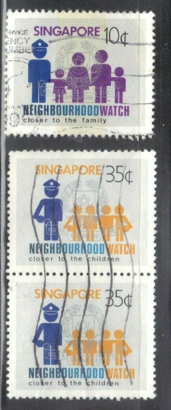 SINGAPORE SC# 420-21  **USED** 10c+35c 1983    SEE SCAN