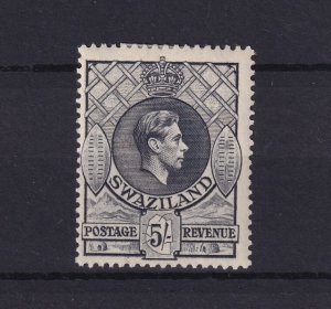 Swaziland KGVI 1938 5/- Grey SG37a MH BP15910