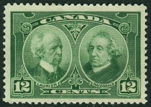 Canada # 147  Mint VF  VLH just touched Cat $ 15
