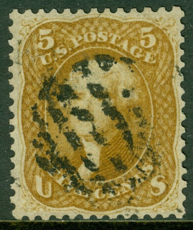 EDW1949SELL : USA 1867 Sc #67 XF, Used. Beautifully centered PSAG Cert Cat $1000