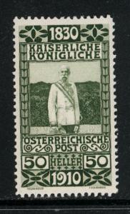 Austria 1910  Scott #139 MLH